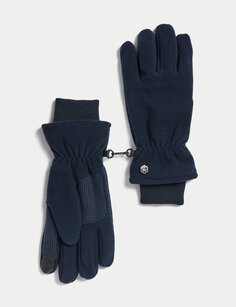 Флисовые перчатки Marks &amp; Spencer, темно-синий