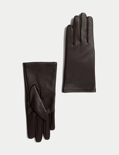 Кожаные перчатки на теплой подкладке Marks &amp; Spencer