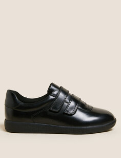 Кожаные туфли с репсовой лентой Marks &amp; Spencer, черный