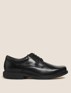 Кожаные туфли Airflex с широкой посадкой Marks &amp; Spencer, черный