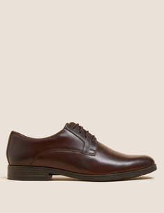 Кожаные туфли дерби Airflex Marks &amp; Spencer, коричневый