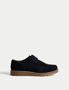Замшевые туфли-фартуки Clifton Marks &amp; Spencer, темно-синий