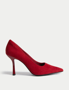 Туфли-лодочки на массивном каблуке Marks &amp; Spencer, красный