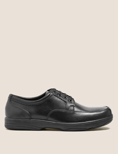 Кожаные туфли Airflex с широкой посадкой Marks &amp; Spencer, черный микс