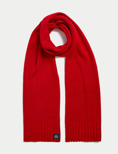 Вязаный шарф Marks &amp; Spencer, красный