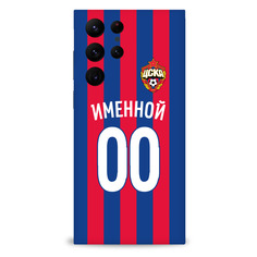 Именной клип-кейс для Samsung "Домашняя форма" (Galaxy S23+) ПФК ЦСКА