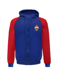 Толстовка на молнии «PFC CSKA MOSCOW est.1911» красно-синяя (XXXL) ПФК ЦСКА