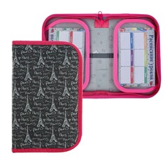 Пенал 1 секция, откидные 2 планки, 130 х 210, ткань, calligrata, content,