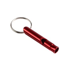 Свисток металлический малый для собак, 4,6 х 0,8 см, красный Пижон