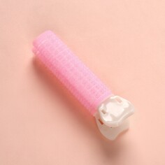 Бигуди для прикорневого объема, с зажимом, 2 × 1 см, 10,7 см, цвет розовый/бежевый Queen Fair