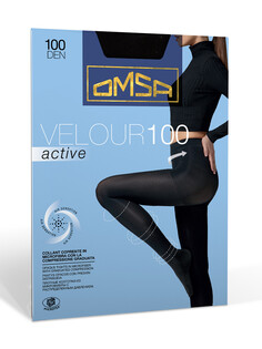 Колготки oms velour active 100 nero Omsa