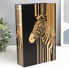 Сейф-книга дерево кожзам NO Brand