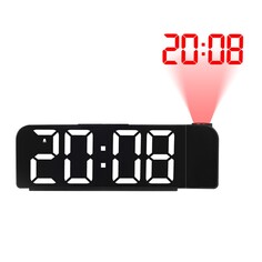 Часы - будильник электронные настольные с проекцией на потолок, термометром, календарем, usb NO Brand