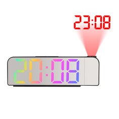 Часы - будильник электронные настольные с проекцией на потолок, термометром, календарем, usb NO Brand