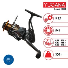 Катушка yugana desire 3000 5+1 подшипник, 5.2:1