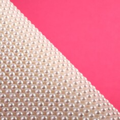 Жемчуг термоклеевой, 40 × 24 см, цвет белый Арт Узор