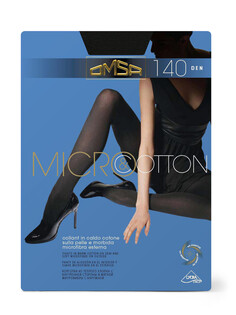 Колготки oms micro&amp;cotton 140 nero Omsa