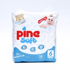 Подгузники детские pine soft 6 exstra large (15+ kg), 22 шт NO Brand