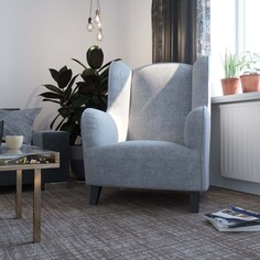 Мягкое кресло Теодор Лазурит