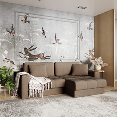 Диван угловой Дензел Лазурит