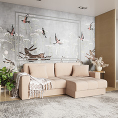 Диван угловой Дензел Лазурит