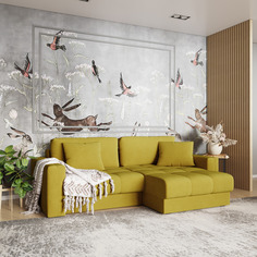 Диван угловой Дензел Лазурит