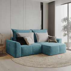 Диван угловой Сильвер Лазурит