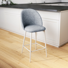 Стул полубарный Дэни Лазурит