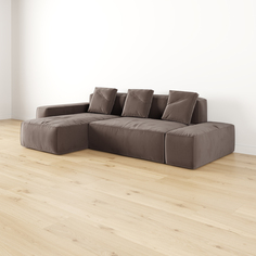 Модульный угловой диван левый Бакстер Лазурит