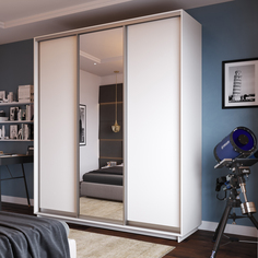 Шкаф-купе 3-дверный Фреско Лазурит