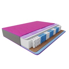 Матрас Либерти 140x200 с пружинным блоком 7 Zone Extra Flex Лазурит