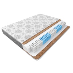 Матрас Симфония 200x200 с пружинным блоком 5 Zone Ortho Plus System Лазурит