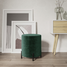 Пуф на ножках Феликс Лазурит