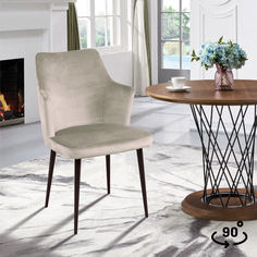 Стул поворотный Хант 90° Лазурит