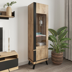 Шкаф-витрина левый Моне Лазурит