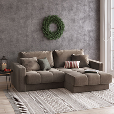 Диван угловой Дензел Лазурит