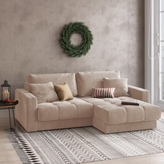 Диван угловой Дензел Лазурит