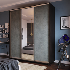 Шкаф-купе 3-дверный Фреско Лазурит