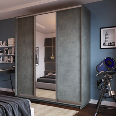 Шкаф-купе 3-дверный Фреско Лазурит