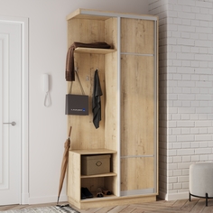 Прихожая со шкафом Рио Верде №1 левая Лазурит