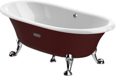 Чугунная ванна 170х85 см с противоскользящим покрытием Roca Newcast Bordeaux 233650003
