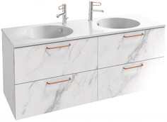 Тумба белый мрамор 140 см Jacob Delafon Odeon Rive Gauche EB2526-R7-NR4