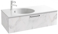 Тумба белый мрамор 100 см Jacob Delafon Odeon Rive Gauche EB2516-R9-NR4