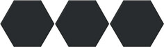 Керамогранит Oset Ceramica Versalles HEX Black 20x24