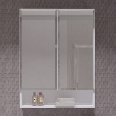 Зеркальный шкаф 61х80 см белый Opadiris Фреш