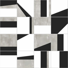 Керамогранит ABK Ceramiche Play Edge Mix Grey 20x20