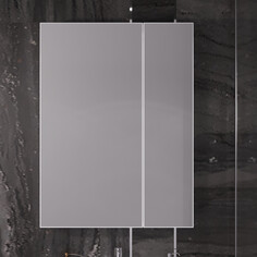 Зеркальный шкаф 60х80 см белый глянец Opadiris Арабеска 00-00005347