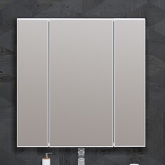 Зеркальный шкаф 80х80 см белый глянец Opadiris Арабеска 00-00005351