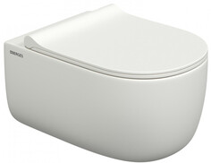 Подвесной безободковый унитаз с сиденьем микролифт Berges Ego XL 082228