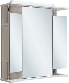 Зеркальный шкаф 75х80 см белый Runo Валенсия 00000000019 РУНО